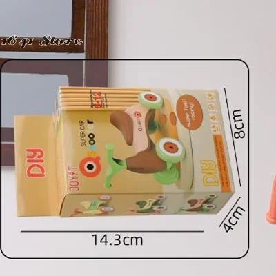 1Pcs Four-Wheeled Mini Kids Balance Car; Adorable Baby Scooter Ornament; DIY Assembly Children's Car Toy Gift