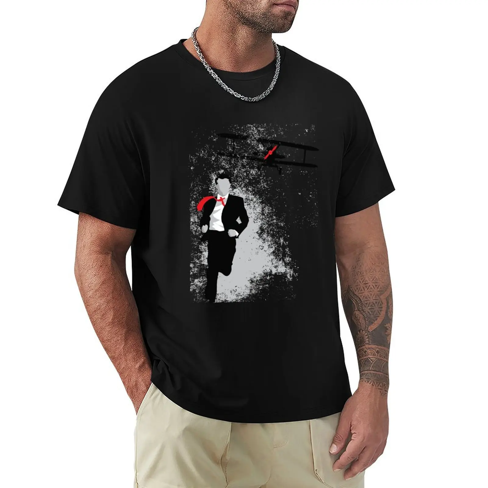 

Map and Compass Cary Grant T-Shirt Luxury man plus size clothes customizeds vintage mens cotton t shirts