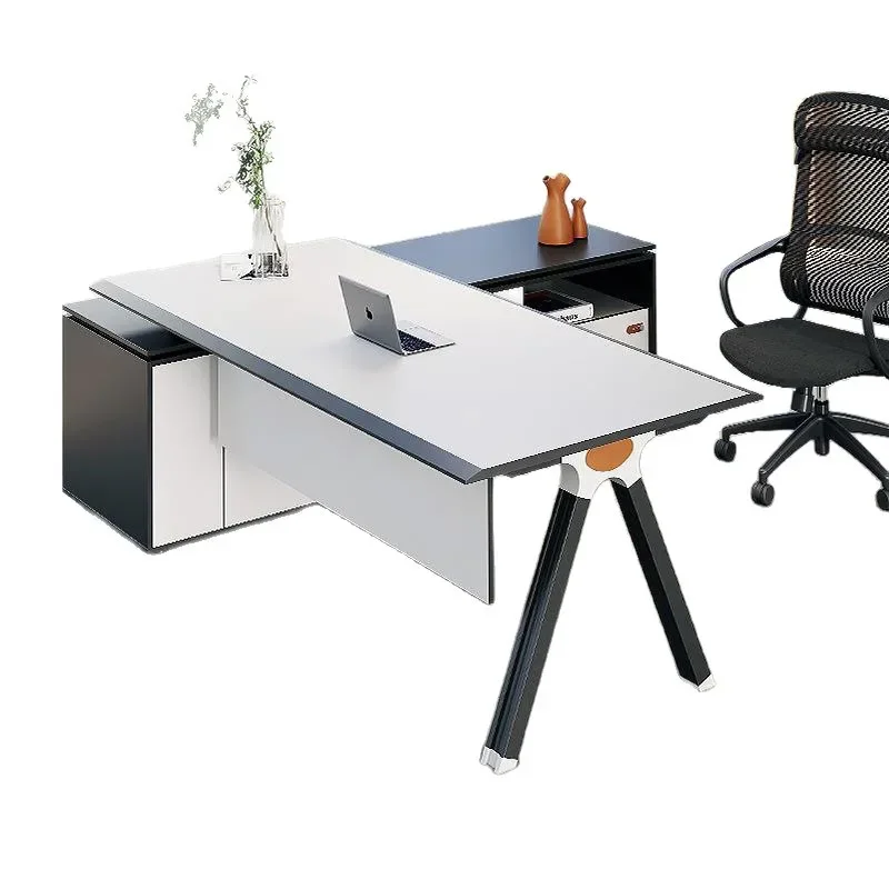 Boss desk office simple modern women single contrasting color small