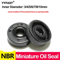 Miniature Oil Seal,NBR Framework,Inner Diameter4mm 5mm 6mm 7mm 8mm 9mm Outer diameter 12-34mm Thickness4-10mm Nitrile Butadiene