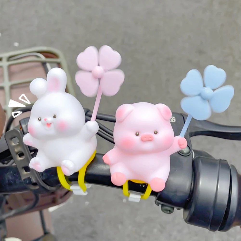 Cute Cartoon Animal Duck Rabbit Cat for Car Interior Bike Motorbike Bicycle Decoration Cycling Decor Bike Ride-On Accessories