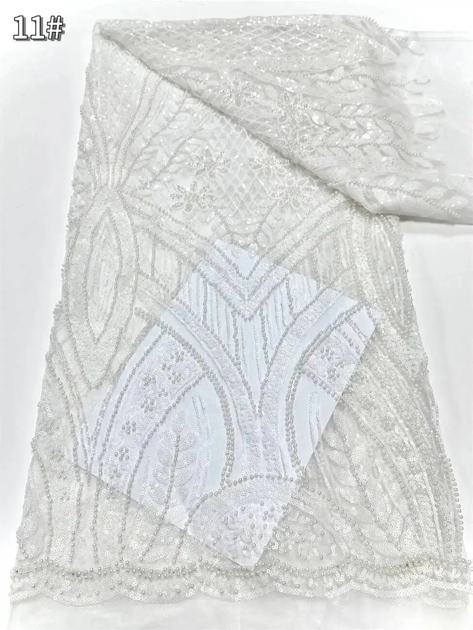 

Золотая африканская ткань, кружево 5 ярдов, расшитое бисером, высокое качество, 2025 г., французская кружевная ткань с блестками, нигерийская ткань для шитья свадебного платья