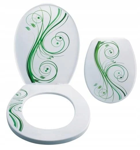 WC-toiletbril met 3D Jasmijnpatroon