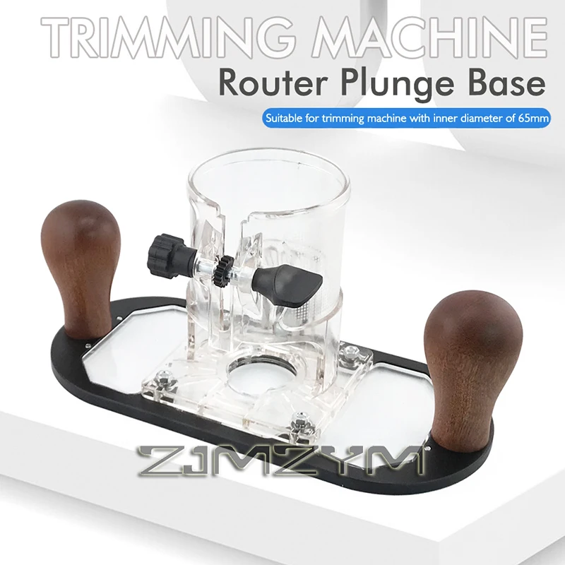 1Pc Wood Router Base for Edge Guide - Woodworking Trimming Machine Milling Groove Flip Engraving Trimming Opening Milling Base