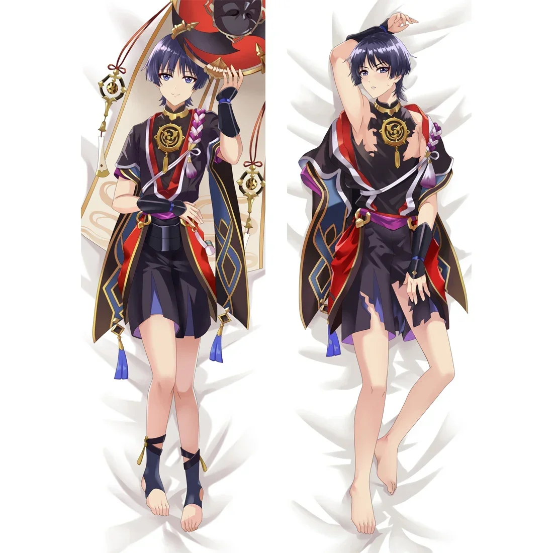 Game Genshin Impact Scaramouche Cosplay Pillow Case Hugging Body Pillow Cover Home Bedding Anime Dakimakura Pillowcase Decoratio