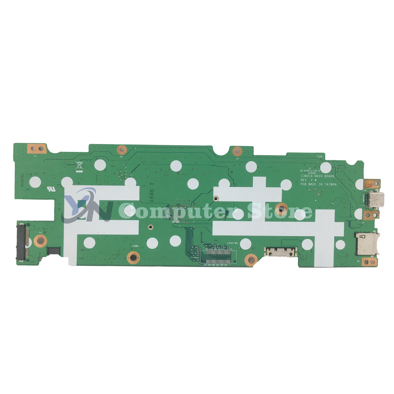 Imagem -02 - Placa-mãe do Portátil para Asus Mainboard C302c 4405y M36y30 M7-6y75 4gb 8gb Ram Ssd 32g 64g 128g para Asus C302ca C302