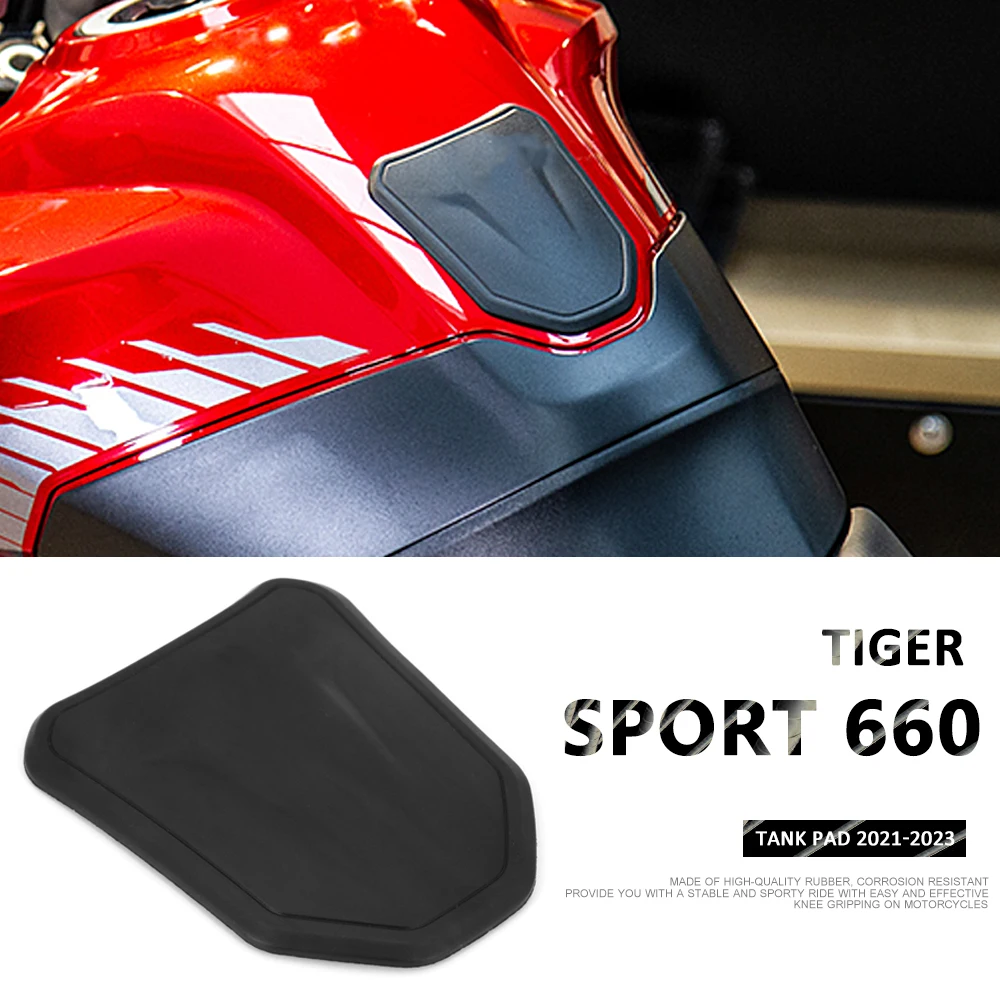 

With Logo Motorcycle Tank Pad Top Clamp Upper Front End Decals Stickers For TIGER SPORT 660 Tiger Sport 660 2021 2022 2023