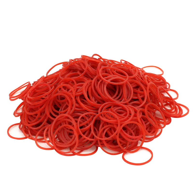 Spessore 1.5mm elastici rossi nastri di fissaggio forte elastico ufficio studenti scuola forniture di cancelleria anello di gomma