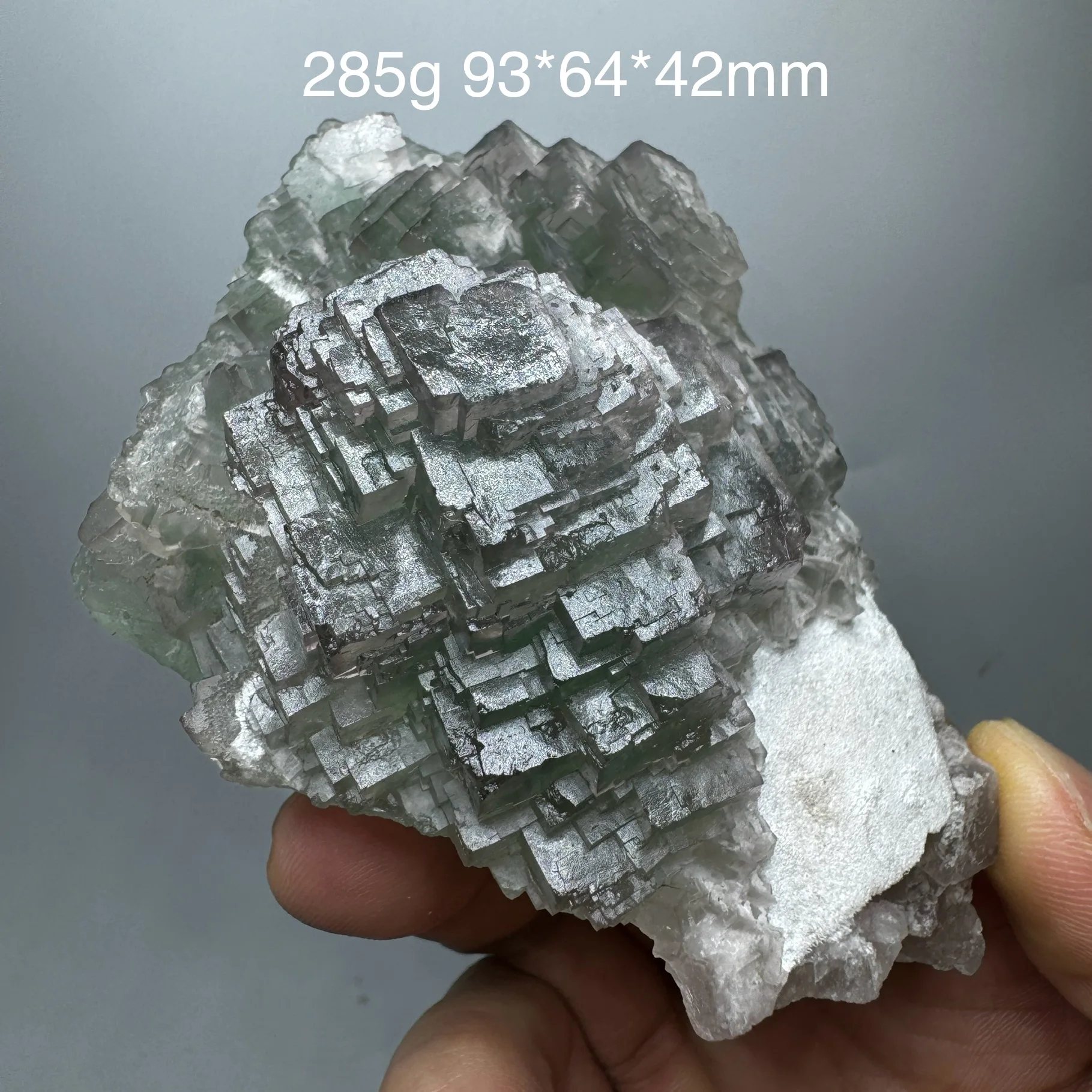 285g Natural Pyramid Green Matrix Fluorite Specimen Crystal Mineral Quartz Rock Healing Stone Home Decor From China