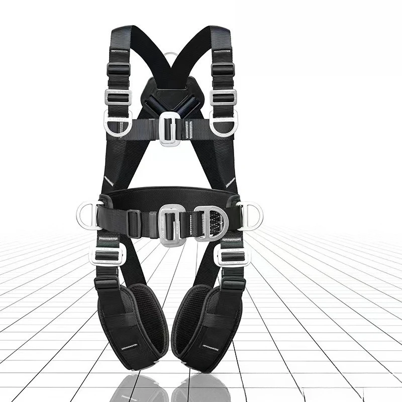 

Full Body High-altitude Work Safety Harness Five Point Safety Belt Rope Outdoor Rock Climbing Construction Protection Equipment