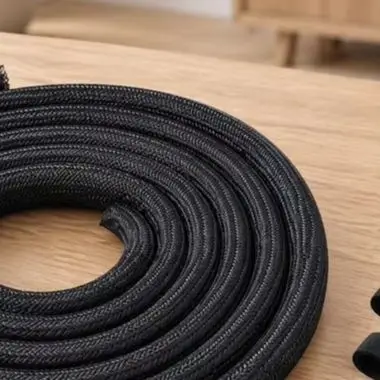 Black For Braided For PET Cable Sleeve Split Self Sealing Wire Protector For Automotive Pet For Proof Cord Management Organizer