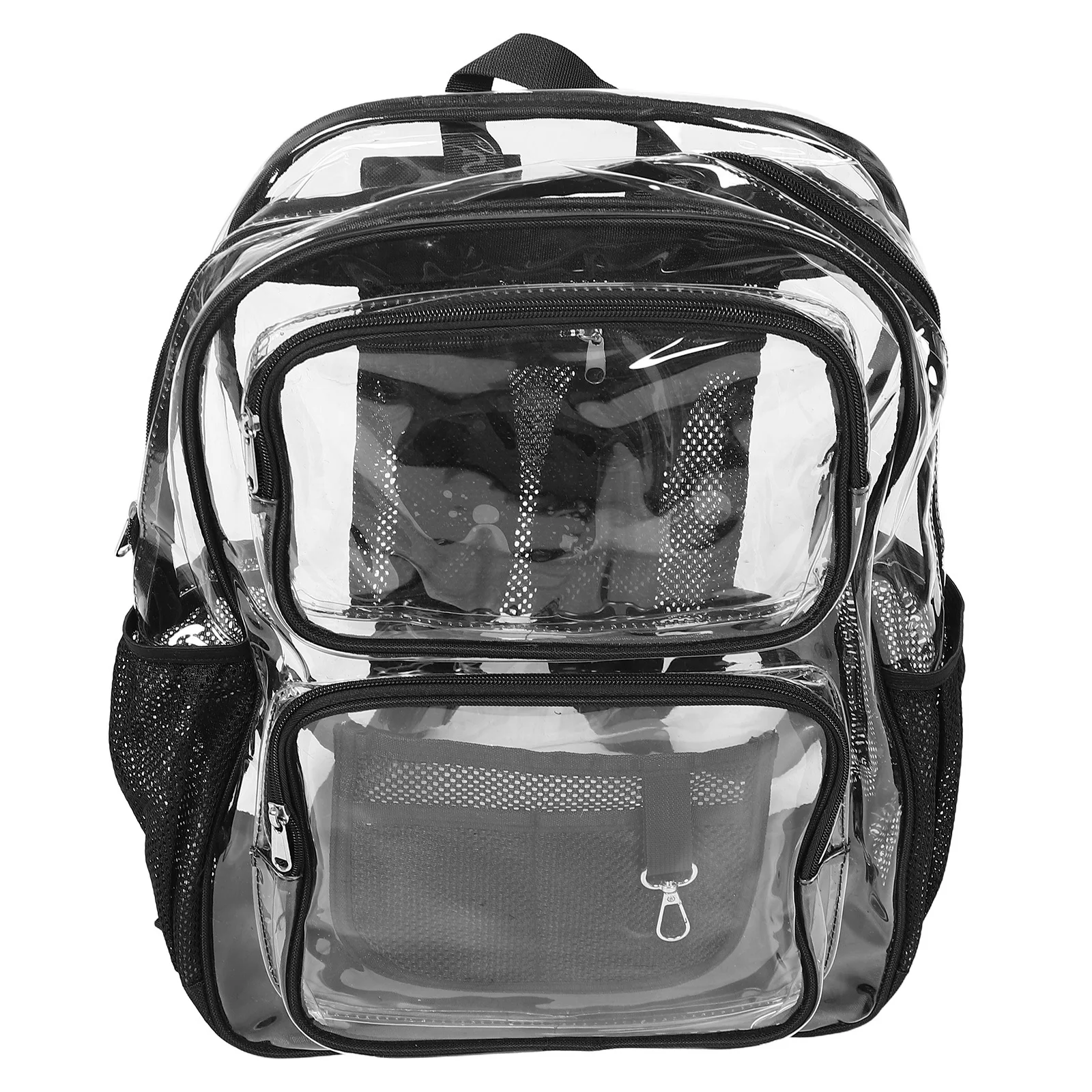 Waterproof Clear School Rucksack Spacious PVC Backpack for Outdoor Commute Transparent Bag for Men Women Daily Use Stadium