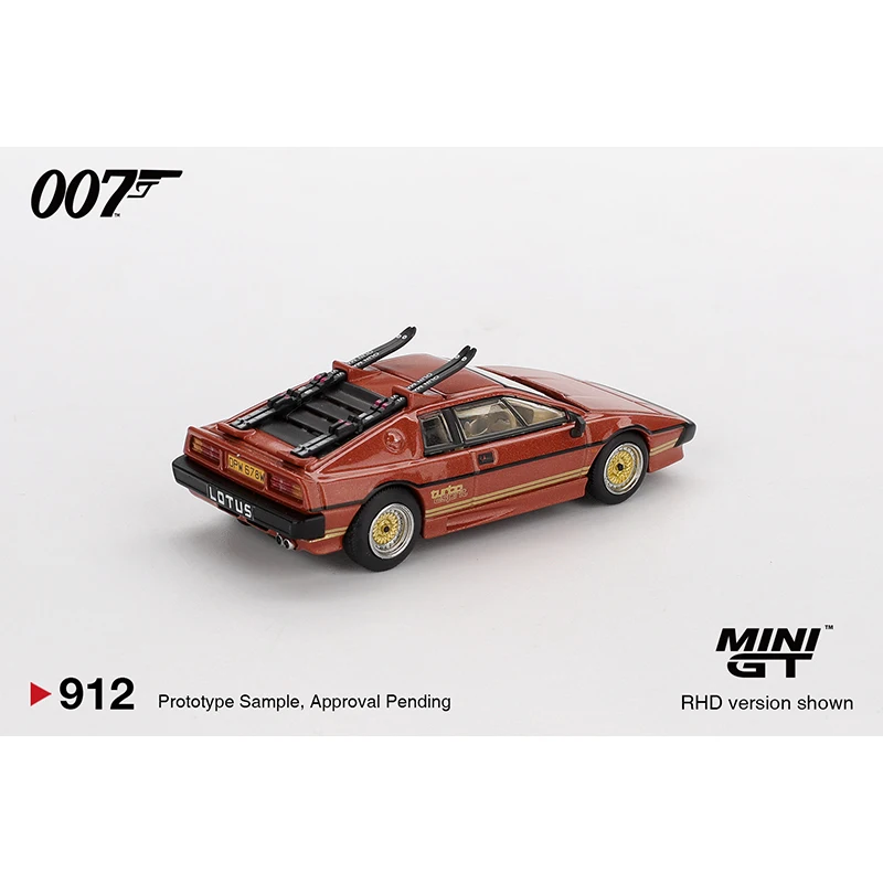 PreSale MINIGT 1:64 912 لوتس إسبريت توربو النحاس النار المعدني 007 دييكاست نموذج سيارة جمع اللعب #5