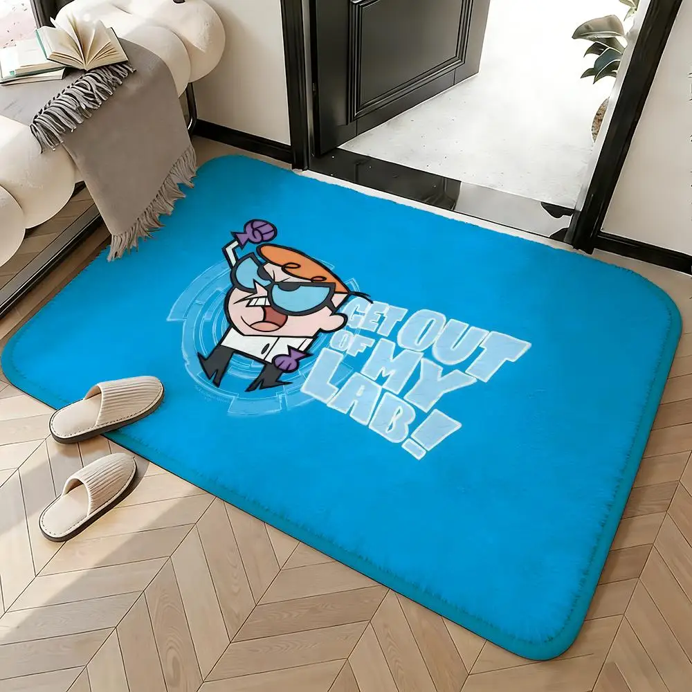 Soft Absorbent Non-Slip Rug Cartoon Dexter's Laboratory Floor Mat Home Decor Doormat Bedroom Floor Mat Shower Carpet