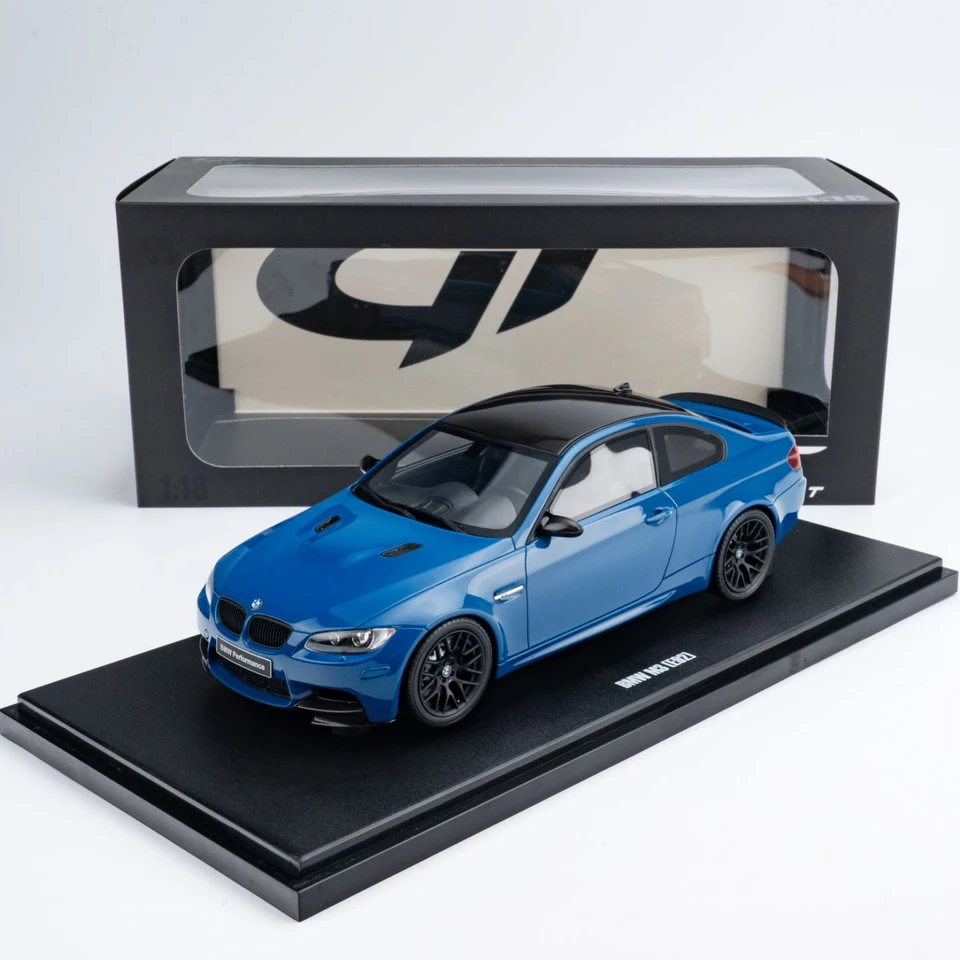 Gt Spirit 1:18 Bmw M3 E92 Blue 2007 Scale Cars Resin Diecast Car