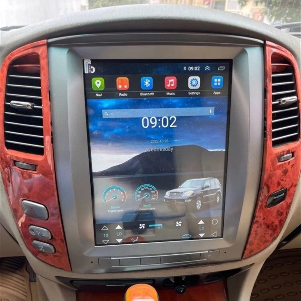 Android 13 dla Toyota Land Cruiser 100 LC100 Lexus LX470 2002-2007 Radio samochodowe Tesla ekran GPS film nawigacyjny Multimedia