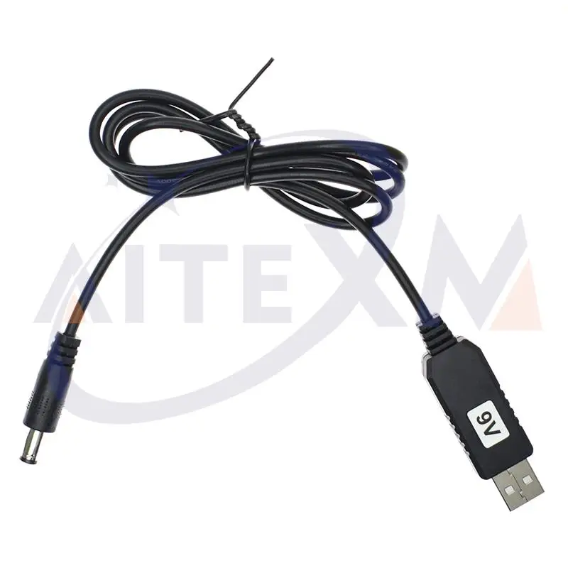 USB Power Boost Line DC 5V To DV 9V / 12V Step Up Module 1M USB Converter Adapter Cable 2.1x5.5mm Plug for Arduino WIFI