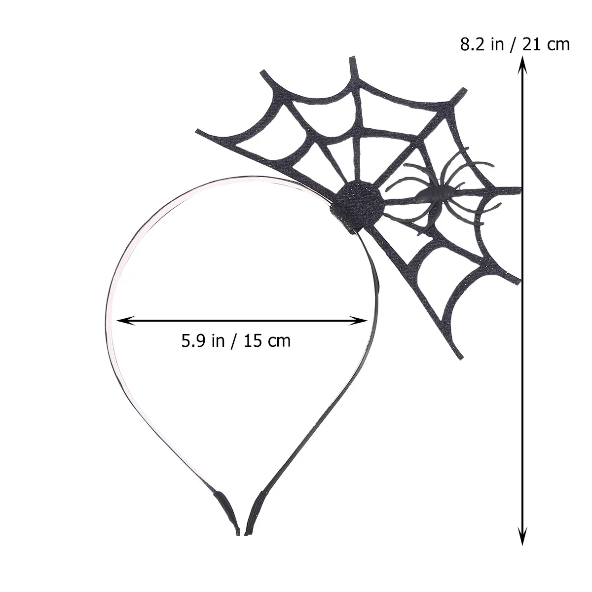 

2pcs Spider Web Hair Band Halloween Party Headwear Fancy Web Hairband Fun Hair Hoop For Cosplay Prop