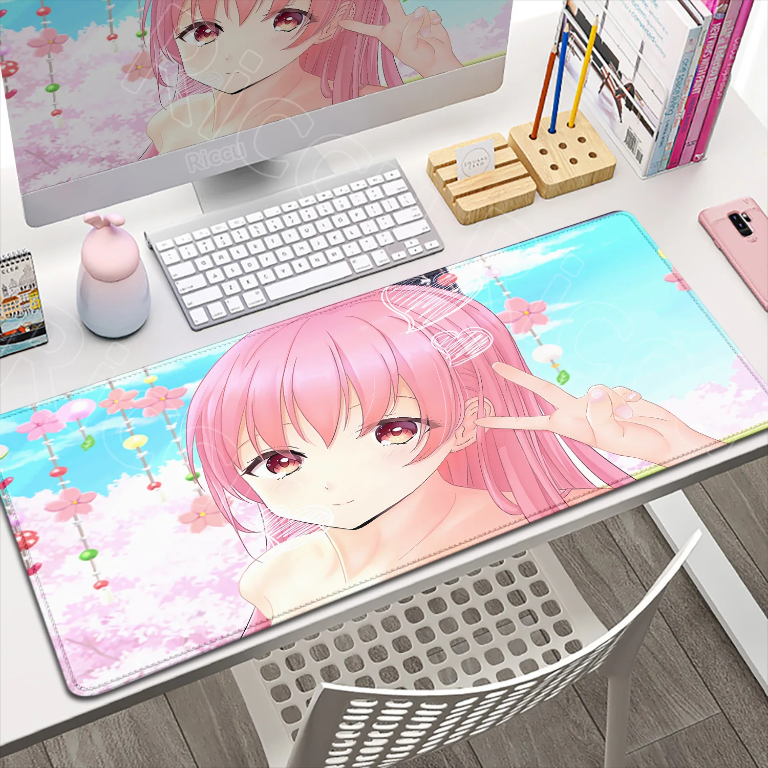 

HD Anime TONIKAWA Over The Moon for You Mouse Pad Desk Mat Rubber Game Pc Accessories Keypad Kawaii Girl Tsukasa Yuzaki Mousepad