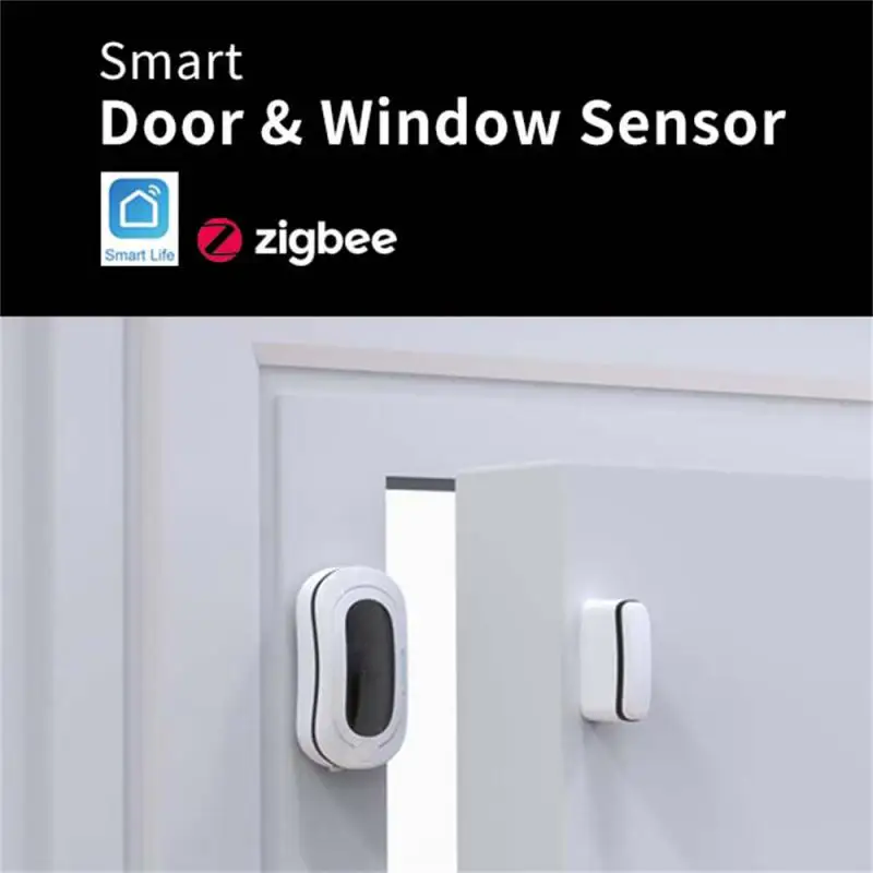 Imagem -01 - Zigbee-sensor Inteligente sem Fio Porta e Janela Alarme Magnético Recarregável Usb Casa zigbee sensor inteligente sem fio porta e janela alarme magnetico recarregavel usb casa 01