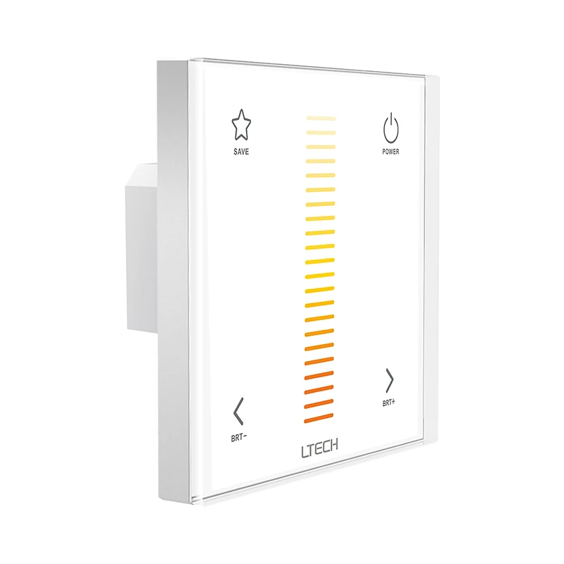 Imagem -02 - Ltech-sistema de Controle de Painel de Toque de Vidro de Parede Controlador de Faixa Série q Remoto Novo L-bus e1 Dimmer e2 ct e4 Rgbw e5 Rgbww 1224v