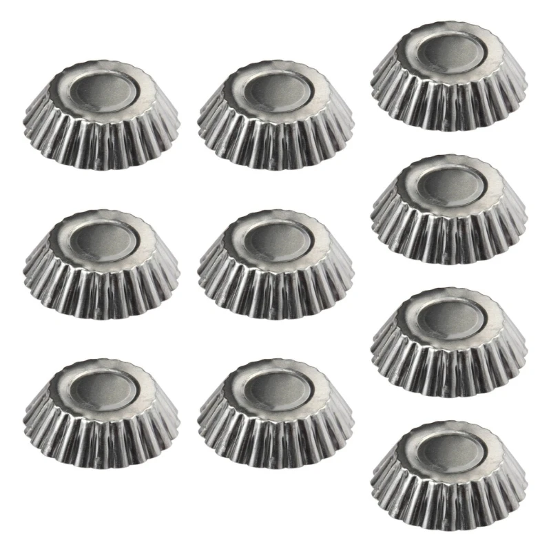 10 Uds. Moldes para tartas y huevos, Mini moldes para tartas aluminio, Mini moldes para para pan 87HA