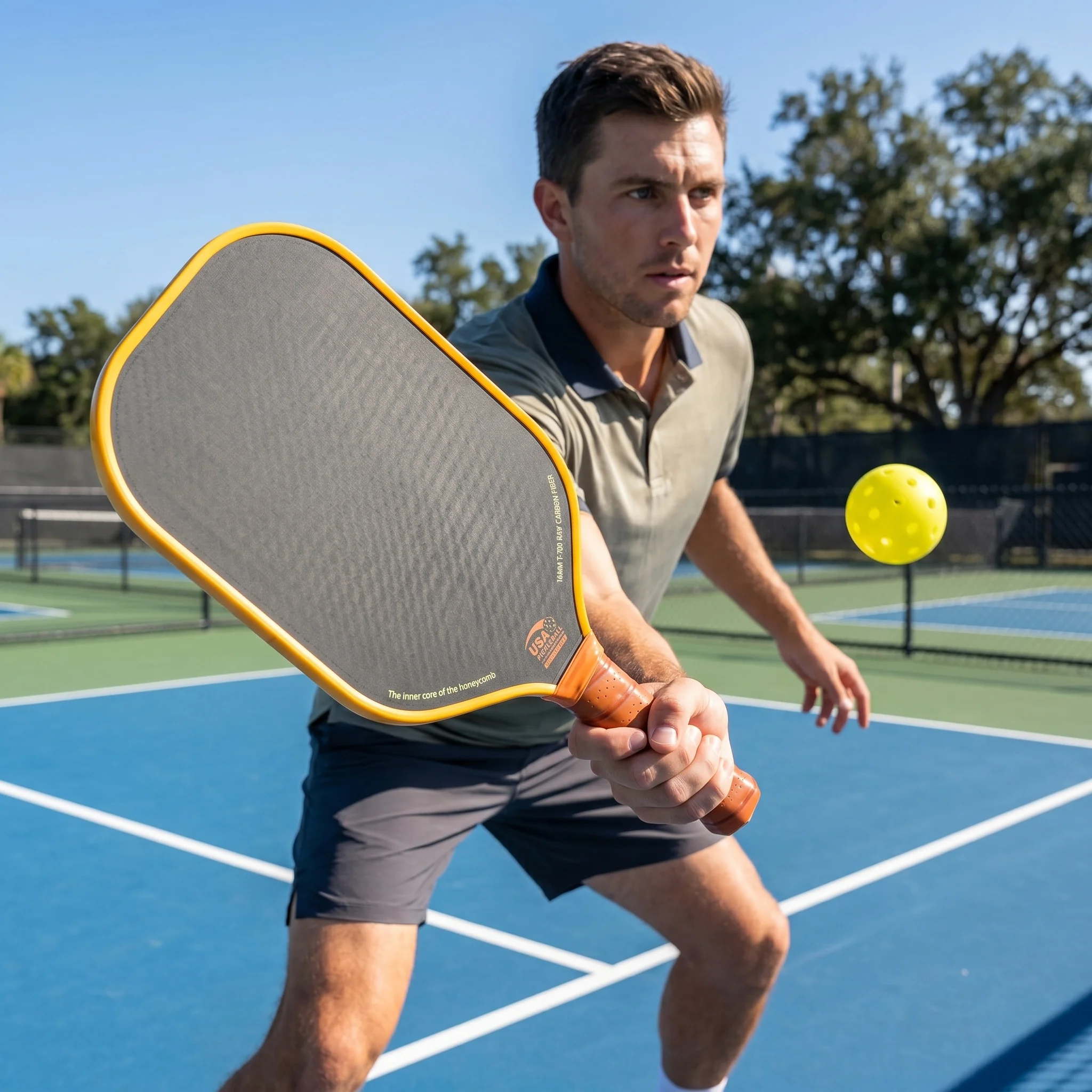 

Pickleball racket board, carbon fiber T700. Complete set of carbon fiber 3K pickleball paddle.