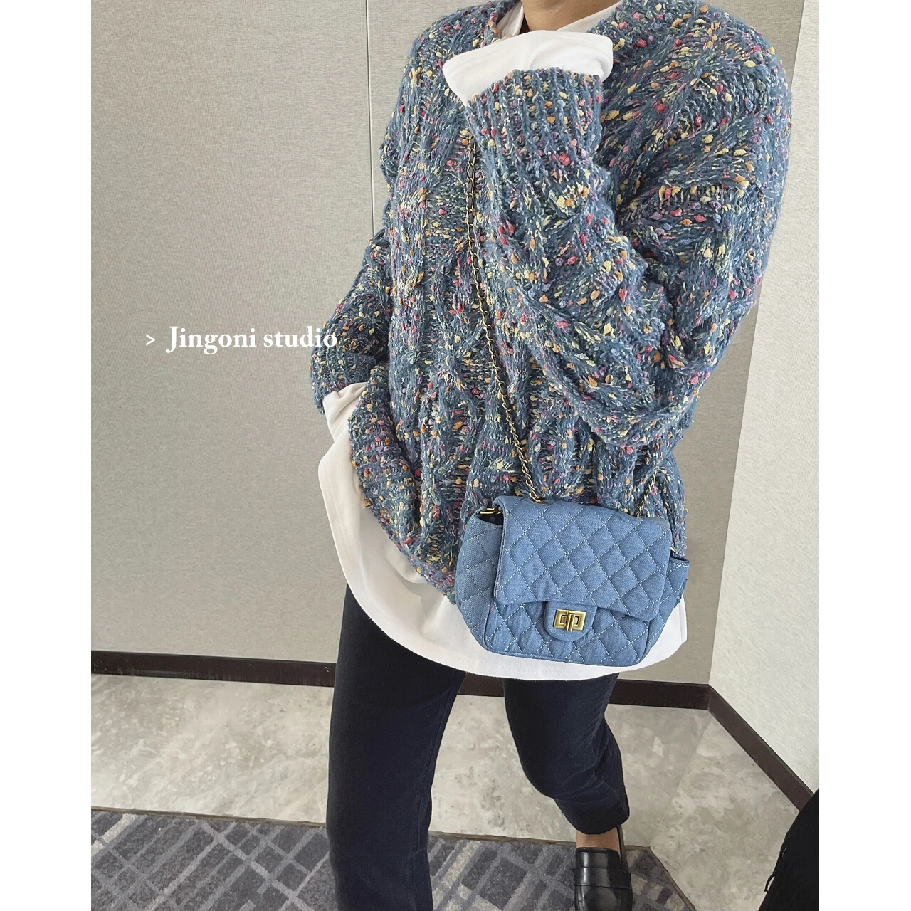2022 New Woman Y2k Clothes Plaid Twisted Knit Sweaters Oem Pullovers Top Korean Fashion Vintage Winter Goth Jackets Cardigans