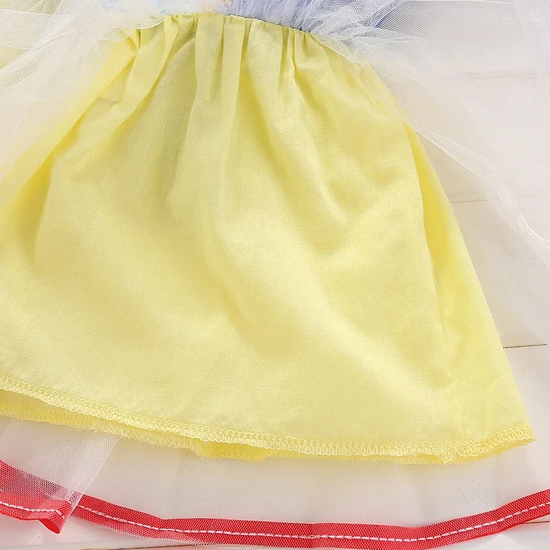 Snow White Baby Costumes for Girls 2024 New Princess Birthday Gown Carnival Party Cosplay Snow White Dress Toddler Kids Clothes