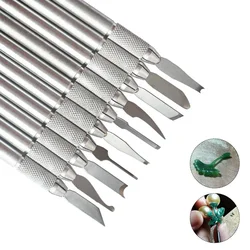 Miniature Carving Knife 10 Pcs Engraving Tools Seal Cutting Art Set Graver Kit DIY Jewelry Making Wax Mold Wood and Wax Carving