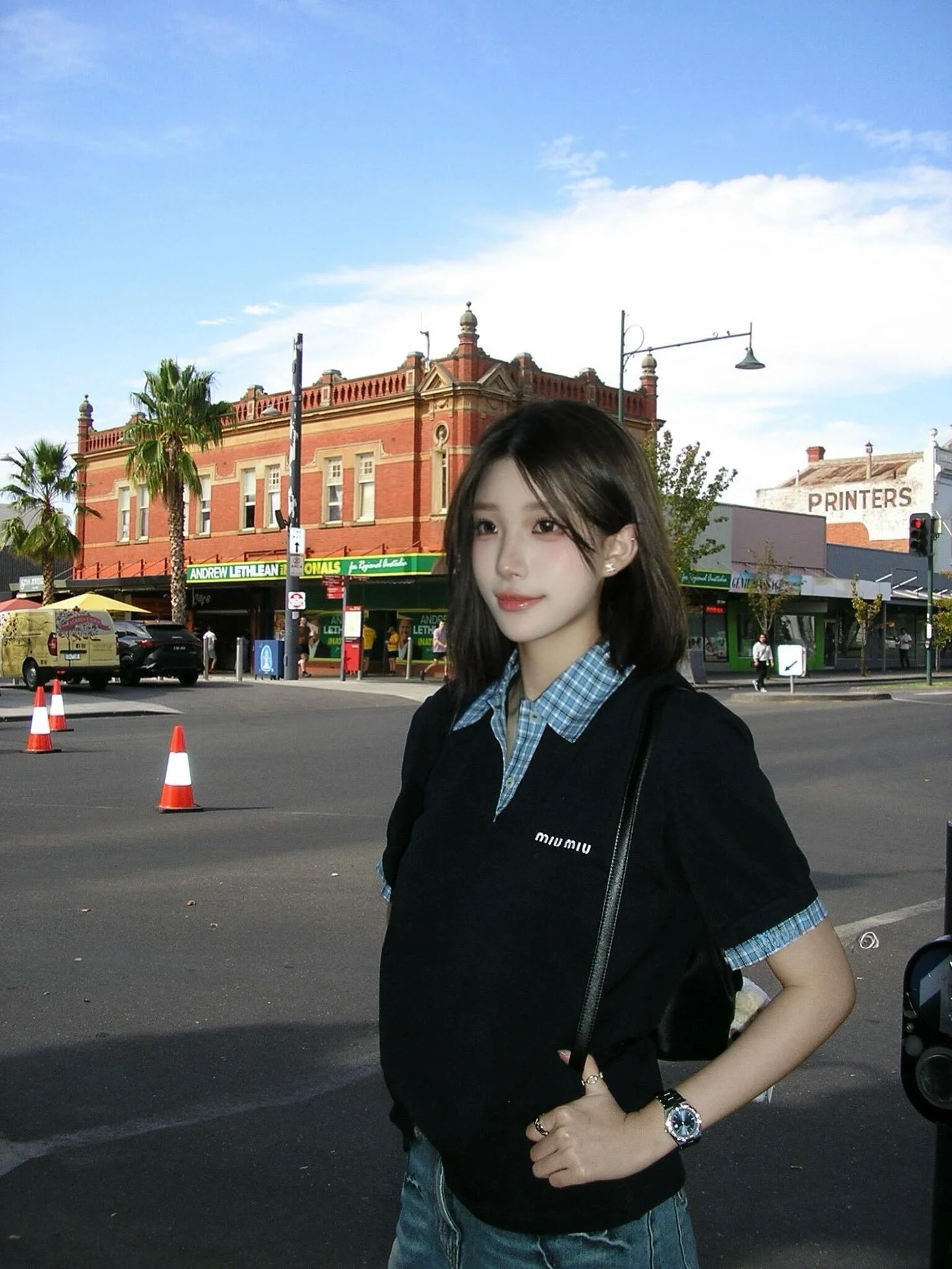 

Women's Neck Short Sleeve T-shirt Grid Splicing Design College Style A-Line Sleeve Other Material 100% Spring 2026