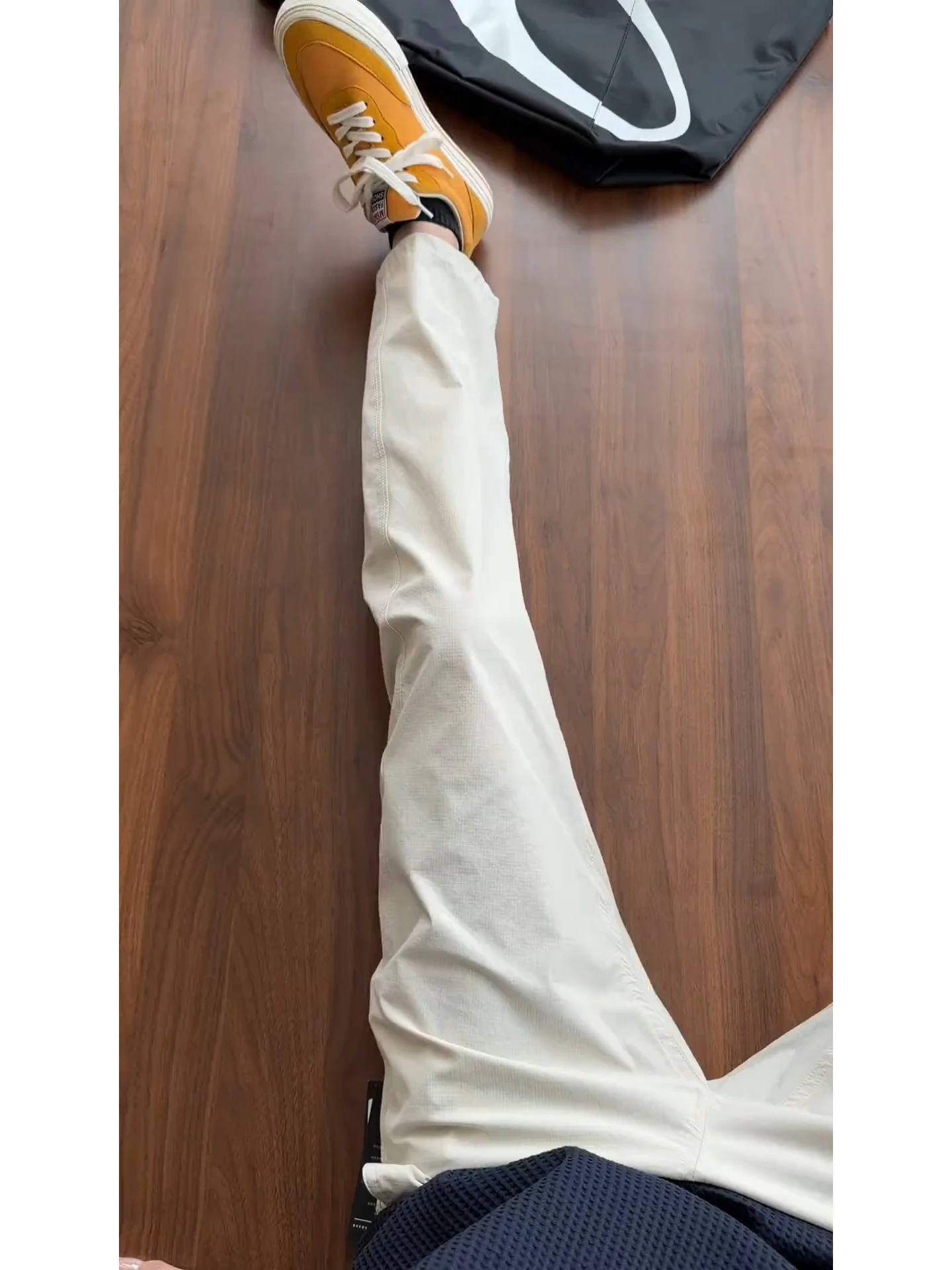 Quick Dry Outdoor Men's Summer Thin Ice Silk  Pants Waterproof Functional Straight Leg Workwear Trousers Breathable Cool...