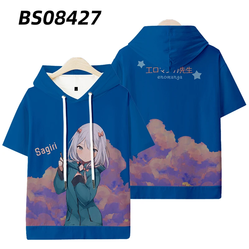 Anime Eromanga Sensei Izumi Sagiri 3D Print T Shirt Women Men Summer Fashion Short Sleeve Funny Tshirt Graphic Tees Streetwear