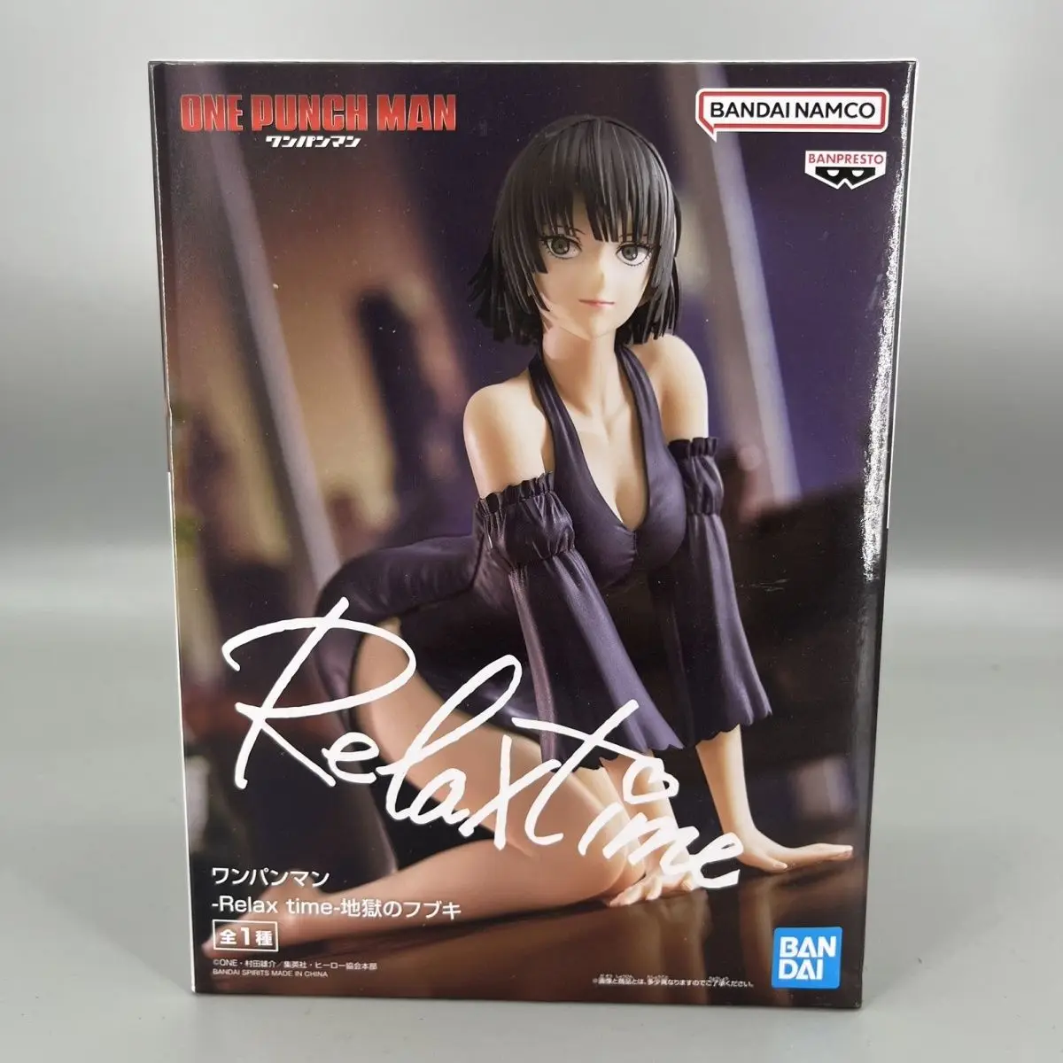 Original Banpresto Relax Time One Punch Man Hellish Blizzard colección de Anime estatua modelo juguetes decoración regalos
