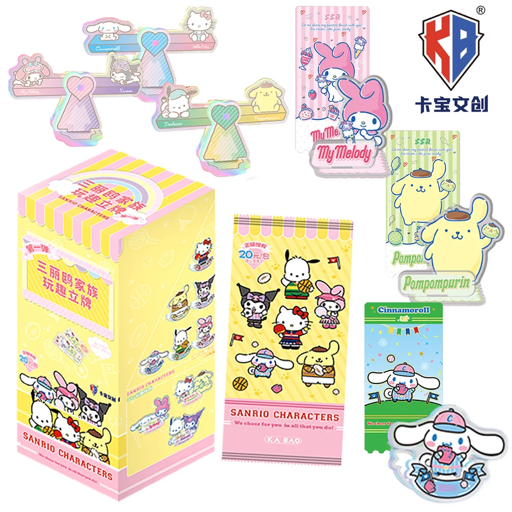

Original Kabao Sanrio Exquisite Acrylic Stand Figure Creative Seesaw Shaped Model Ornaments Children's Christmas Treasure Gifts