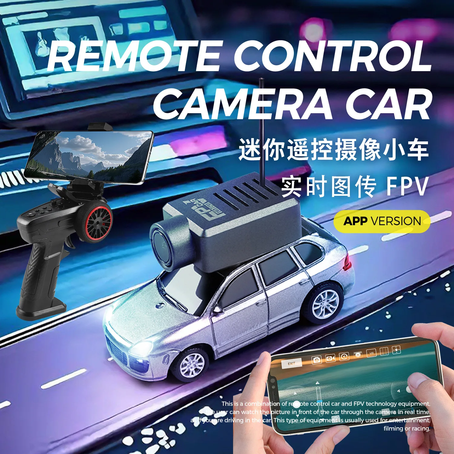 

Радиоуправляемая машинка Wltoys 6401 FPV, мини-модель 1:64 с полным приводом, самостабилизирующаяся, с камерой 720p