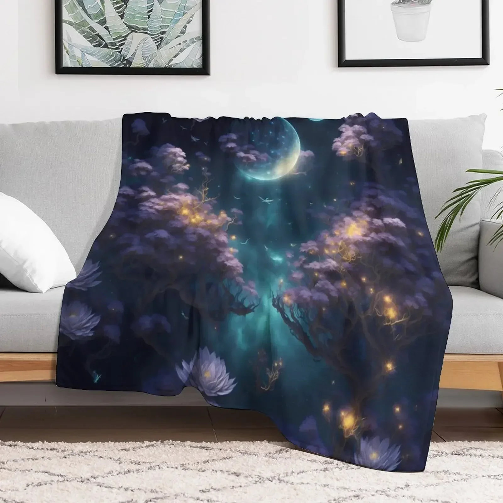 Celestial Gardens C Throw Blanket Luxury Throw funny gift heavy to sleep Blankets