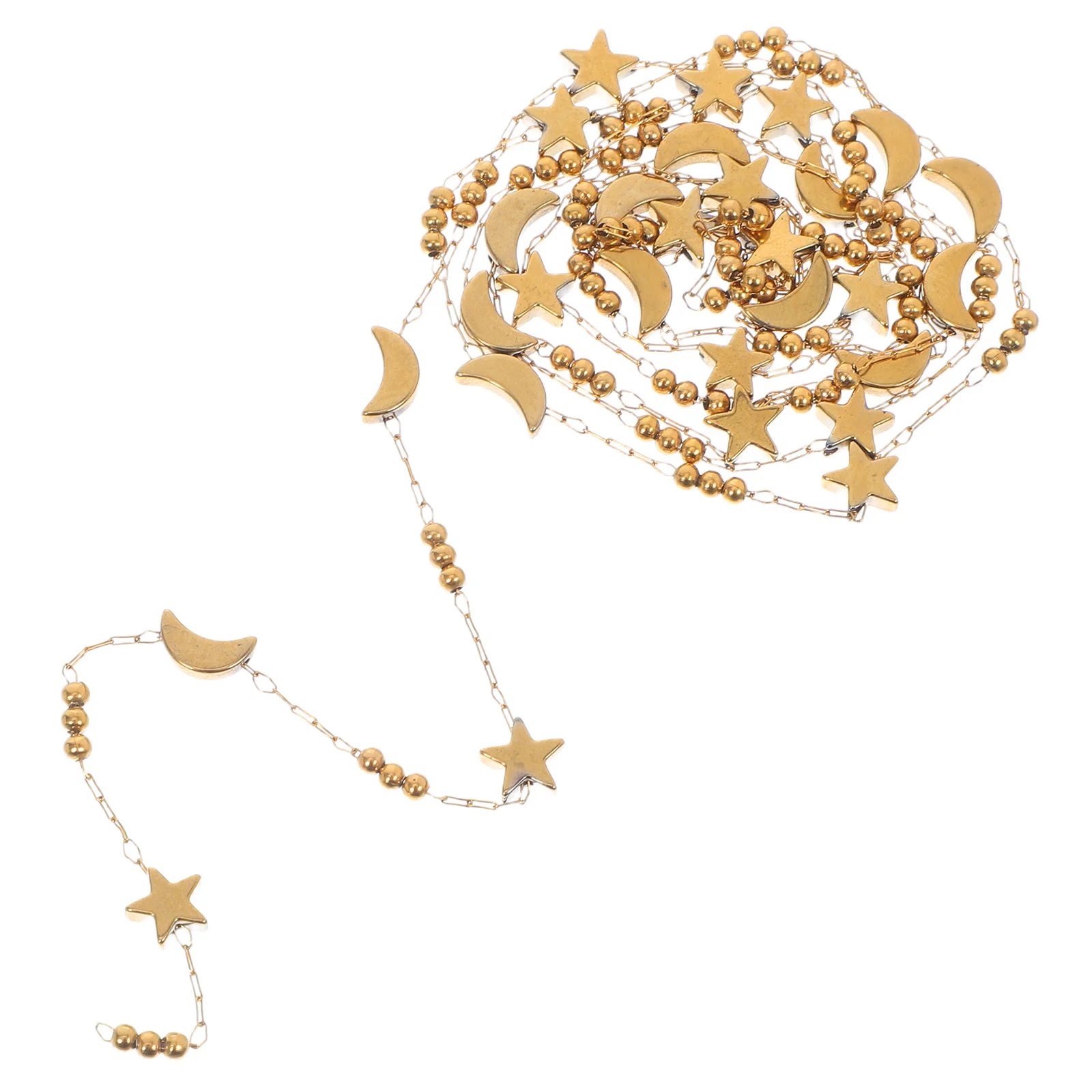 

Star Moon Chain: Stainless Steel Hypoallergenic Diy Jewelry Making Supply For Necklace Bracelet Craft Adults Gift