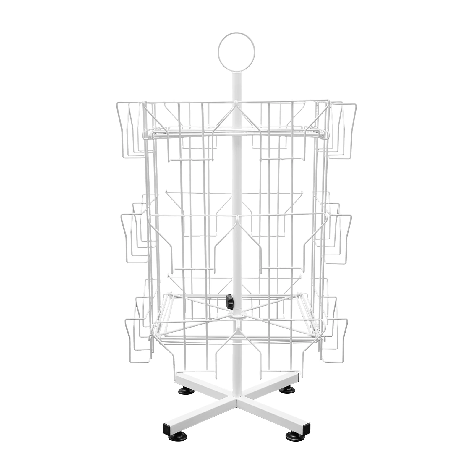 24-Slot Rotating Greeting Card Display Stand | No Pocket Holder