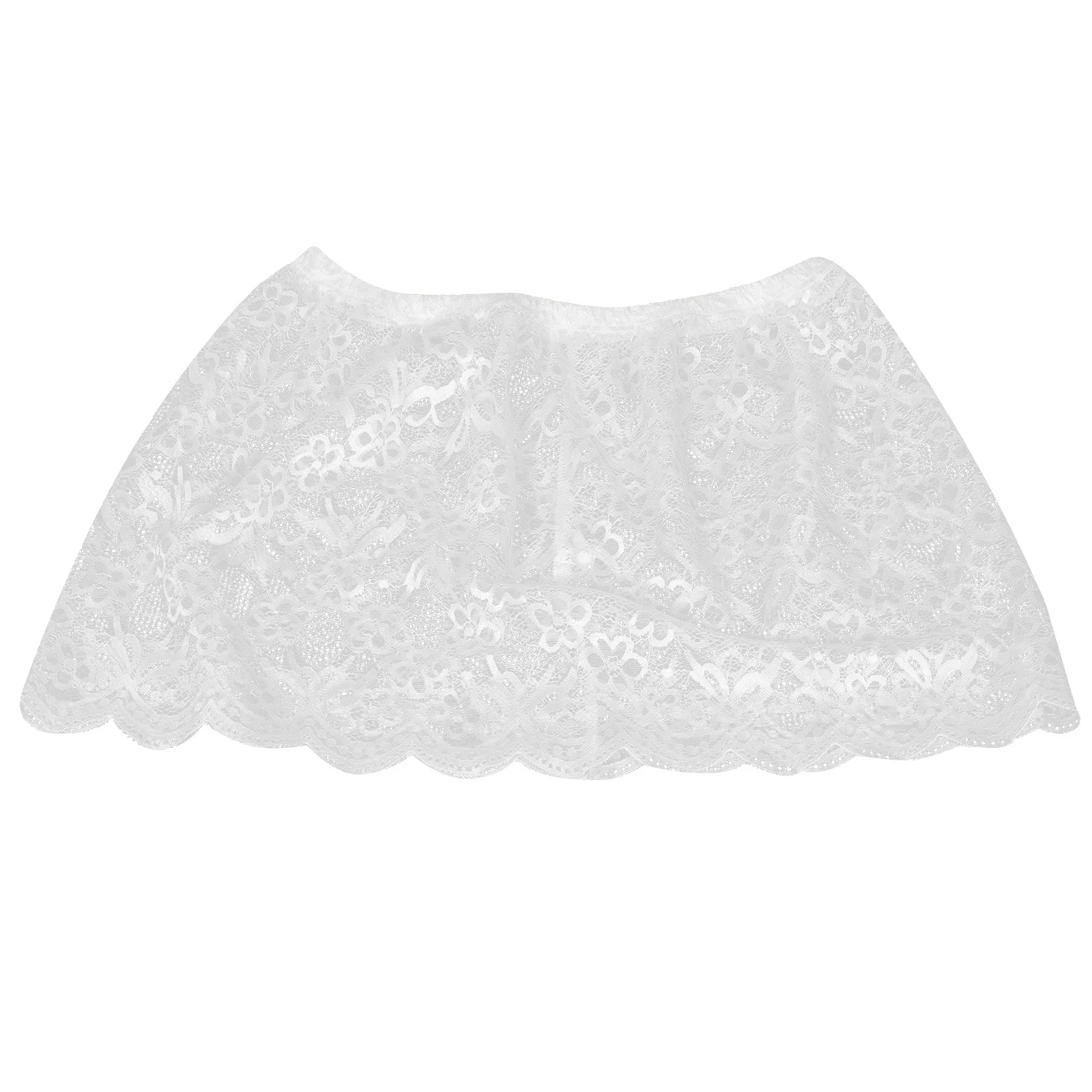 

Women Half-Length Lace Skirt Size Shirt Extender for Full-Length Coverage Underskirt for Spring Fall Wear