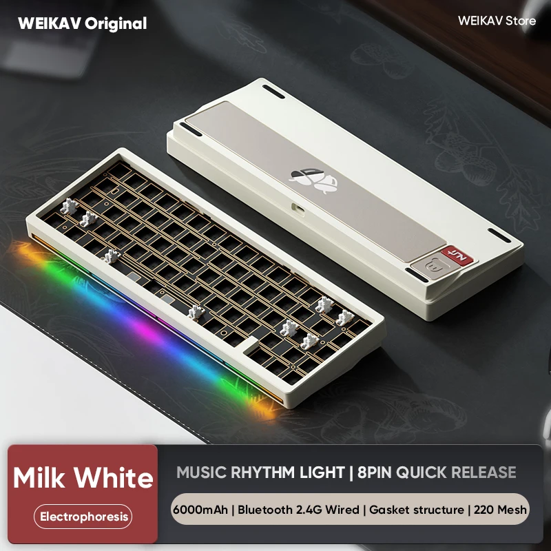 Weikav Lucky65 V3 NUT65 ワイヤレスアルミメカニカルキーボードキット