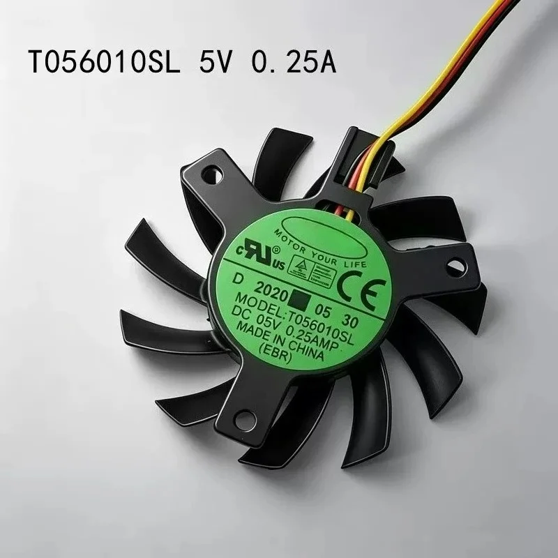 N+ Compatible with T056010SL, 5.5cm diameter, 4.0cm mounting hole spacing, 5V silent CPU cooling fan for mainboard