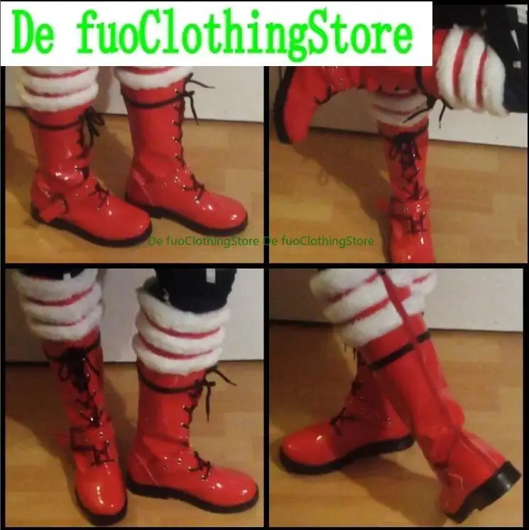 Defuo Okumura Rin Blu Esorcista Ao no Esorcista Mephisto Pheles Scarpe Cosplay Stivali Gioco di Natale Anime Scarpe di Halloween