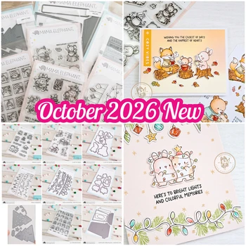 2026 MAMA ELEPHANT October New Tag Metal Cutting Dies Stamps for Scrapbooking Album…