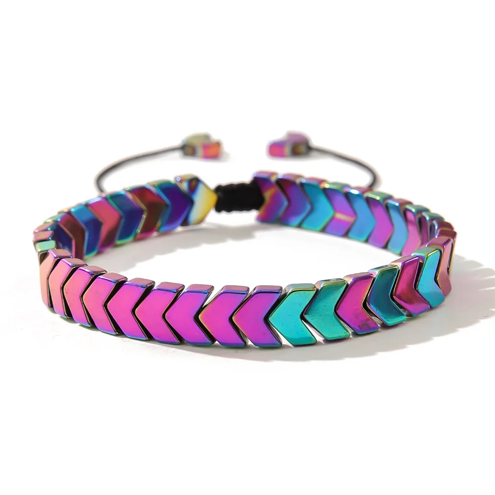 arrow bracelet Trendy Men's Bracelet Hematite Arrow Balance Bracelet Women's Casual Yoga Sports Bracelet