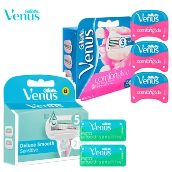 Gillette feminino cabeças de barbear navalha da pele cuidados corpo aparador de pêlos acessórios de remoção de pêlos para gillette barbeador venus entrega rápida