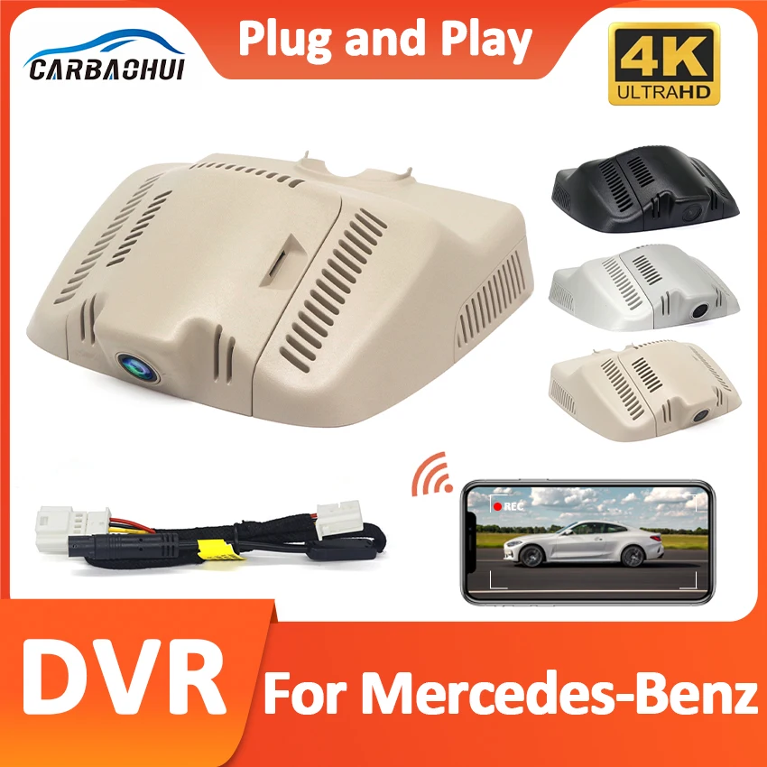 2160P Dash Cam Wifi Car DVR Video Recorder For Mercedes-Benz MB GLK Series GLK 350 GLK350 GK200 GK260 X204 2013 2014 2015
