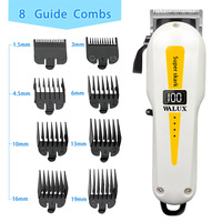 Professional Barber Hair Clipper Lithium Battery USB Chargeable Trimmer LCD Display Home Men Beard Shaver Hair Cutting Machine