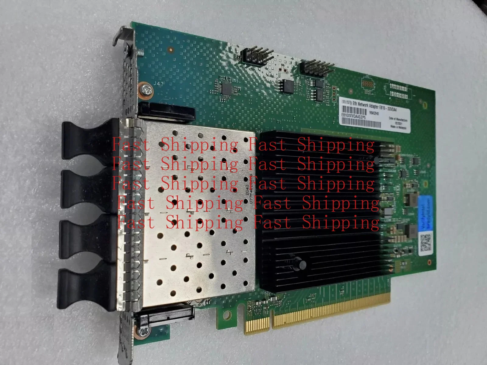 A=For Intel E810-XXVDA4 Quad Port 10/25GbE SFP28 PCIe 4.0 FH Adapter NETWORK CARD