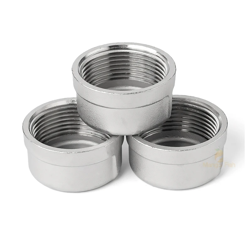 304 stainless steel inner silk tube cap/head/tube plug pipe fittings 1/8
